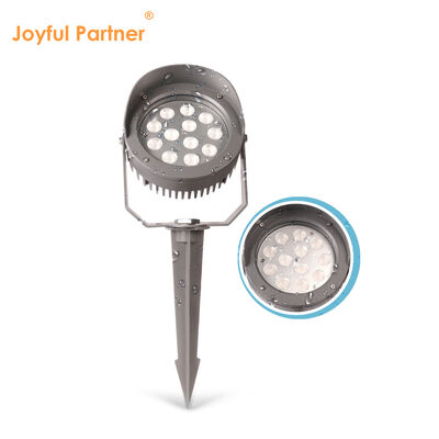Đèn LED chiếu điểm sân vườn 12W 24W 36W Tích hợp Driver DMX512 DC24V RGB3in1 Thân đèn nhôm đen Vỏ nhôm Dùng chiếu cây