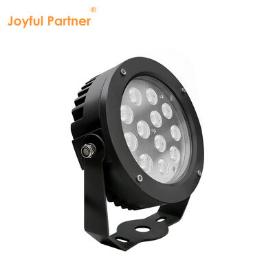 Đèn đèn sân vườn LED 36W Thiết lập trong DMX512 Driver DC24V RGB3in1 Đen ngoài trời bột lớp phủ nhà kính 160MM